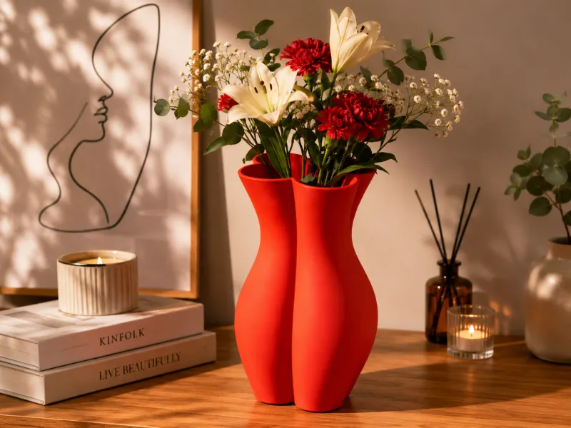Vaso Orgânico Moderno para Flores