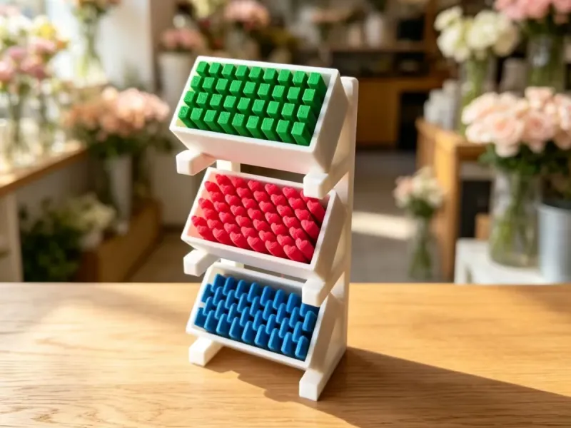 Soporte para macetas simulado