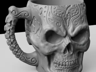skull mug