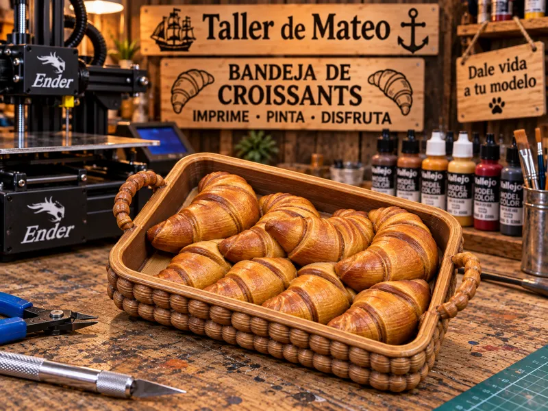 bandeja de croissants