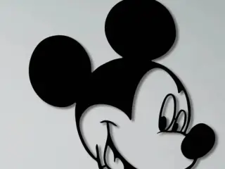 Mickey Mouse wall art silhouette