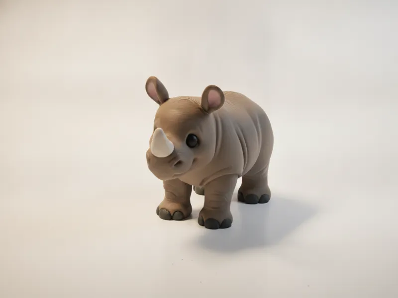 Cute Smiling Rhino