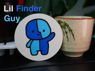 Lil Finder Guy Coaster Edition ~1 hours printing - 3x80mm