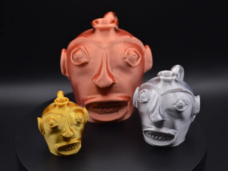 Recréation de la cruche à visage d'Edgefield – Art populaire américain historique