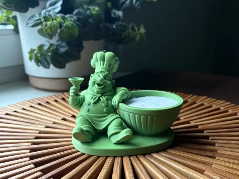 Acessório de cozinha - chef com tigela