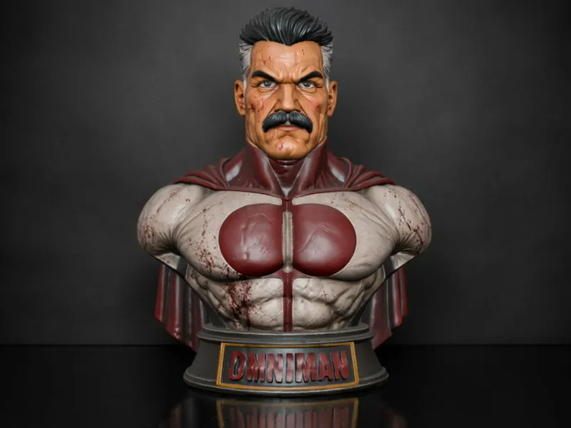 Omni-Man STL Invincible bustefiguur 3D-printbaar model