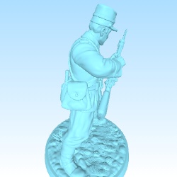 Colonial era soldier reloading-0
