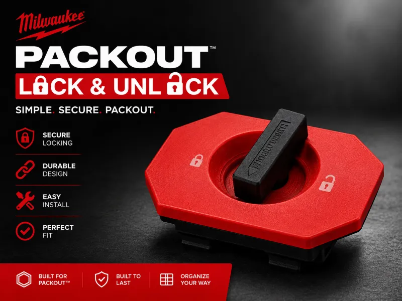 Milwaukee Packout - compatible lock/unlock system - BASE