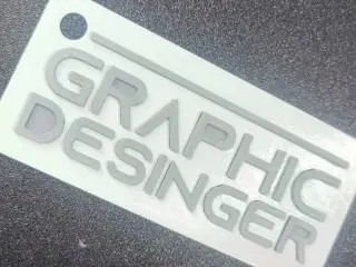 Graphic Desinger Keychain Model Free 