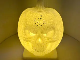 Pumpkin candle light