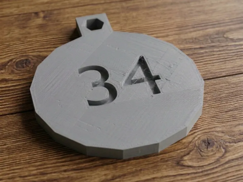 Number 34 Tag