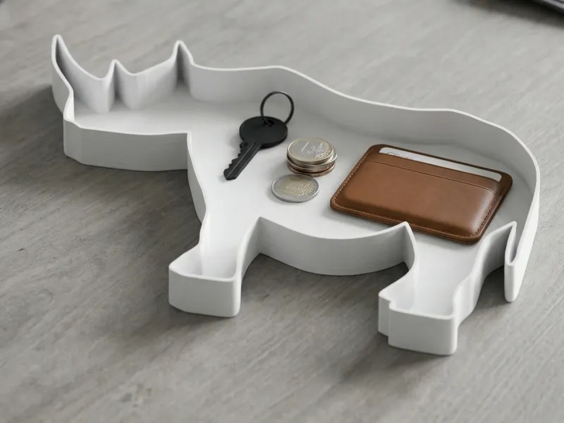 Minimalist Desk Organizer – Key Holder, Phone Stand & Wallet