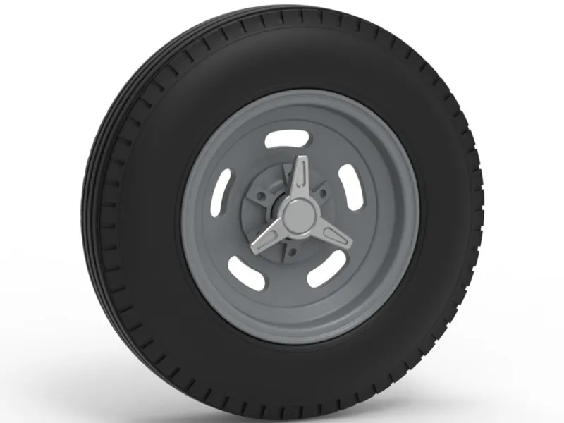 Front wheel of Vintage Champ car Version 1 Scale 1:25