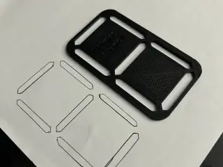 Digital Clock like Number Stencil