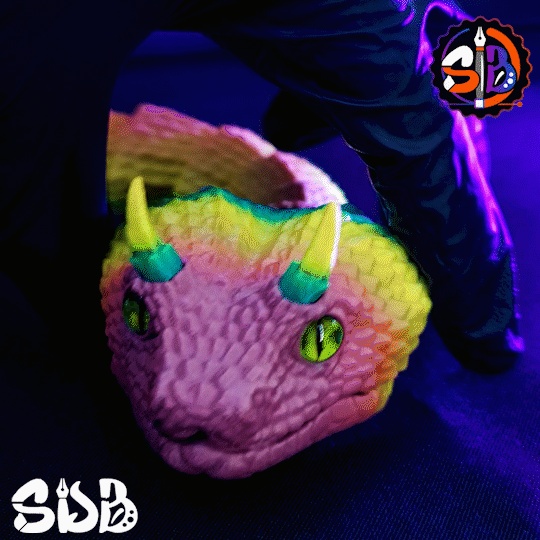 SERPIENTE CORNUDA DEL DECIERTO STL 3MF - STL