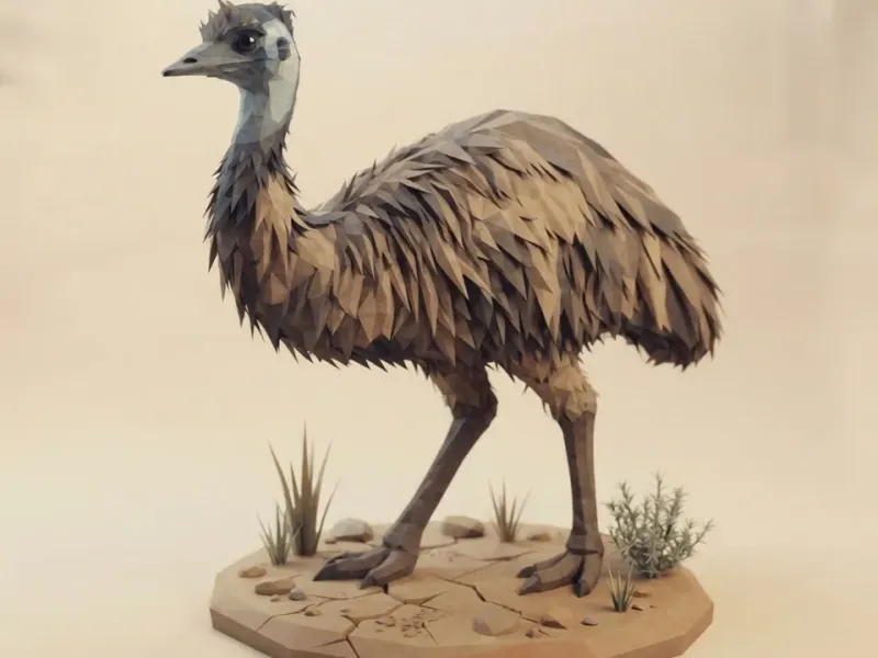 Low Poly Emu