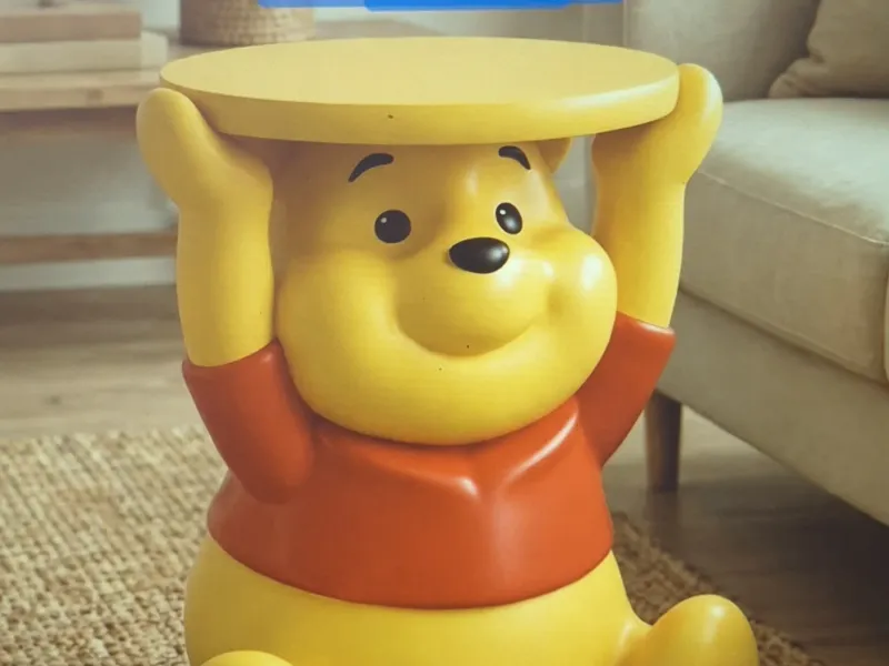 Winnie Puuh Tisch, 48 cm, STL, mehrteilig