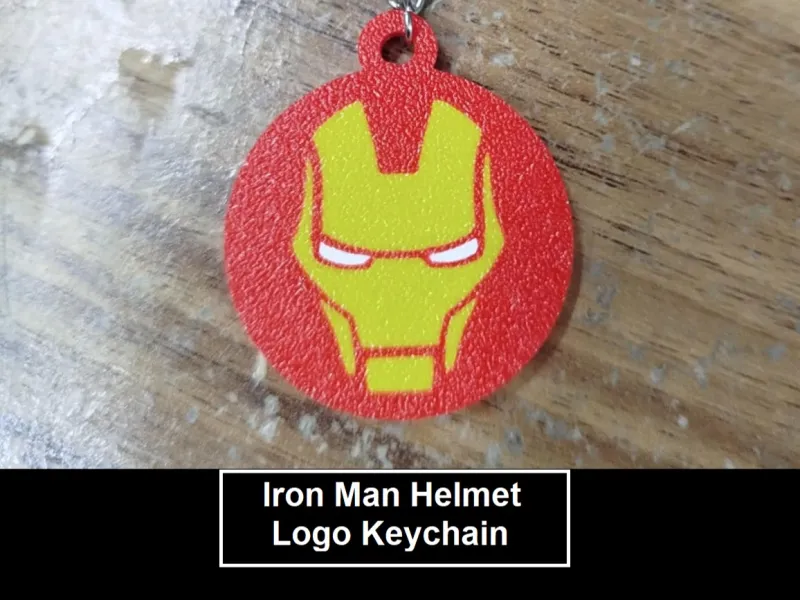 Iron Man Helm-Logo Schlüsselanhänger