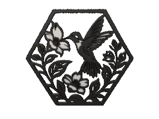 Hummingbird wall decoration