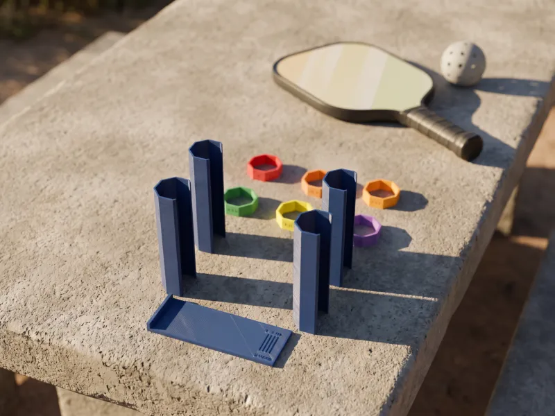 Pickleball Grip Sizing Kit - Ring Gauges + Build-Up Shims