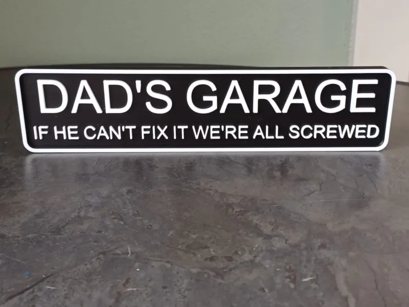 Dad’s Garage Sign – Funny Workshop Decor