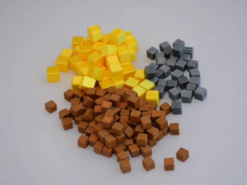 Cubes terraforming Mars