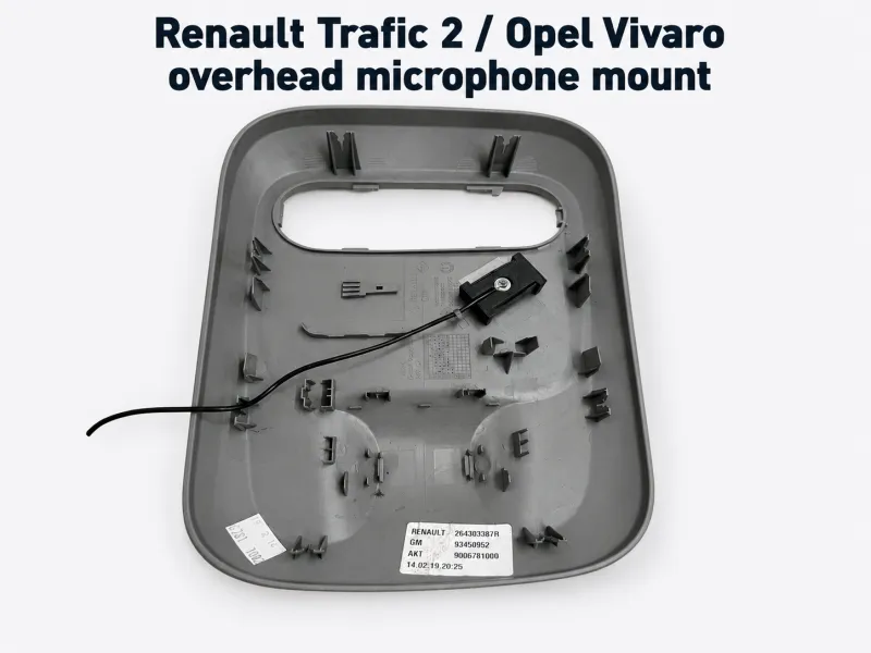 Renault Trafic 2 Opel Vivaro overhead micro mount