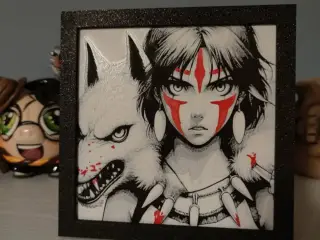 Hueforge princess mononoke
