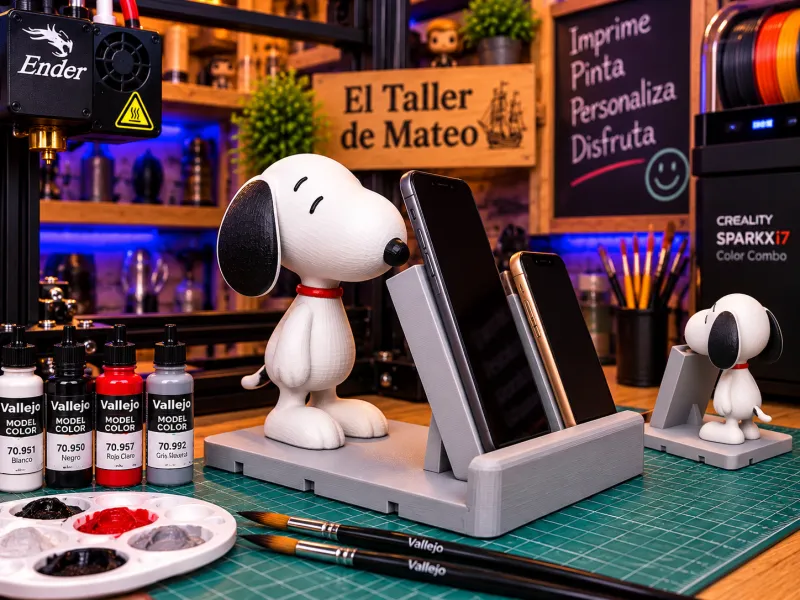 Snoopy Sujetamóviles – El Taller de Mateo