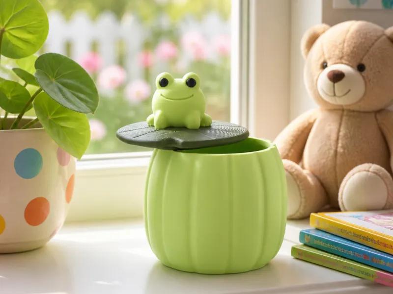 Frog Lily Trinket Box - Cute Lily Pad Storage