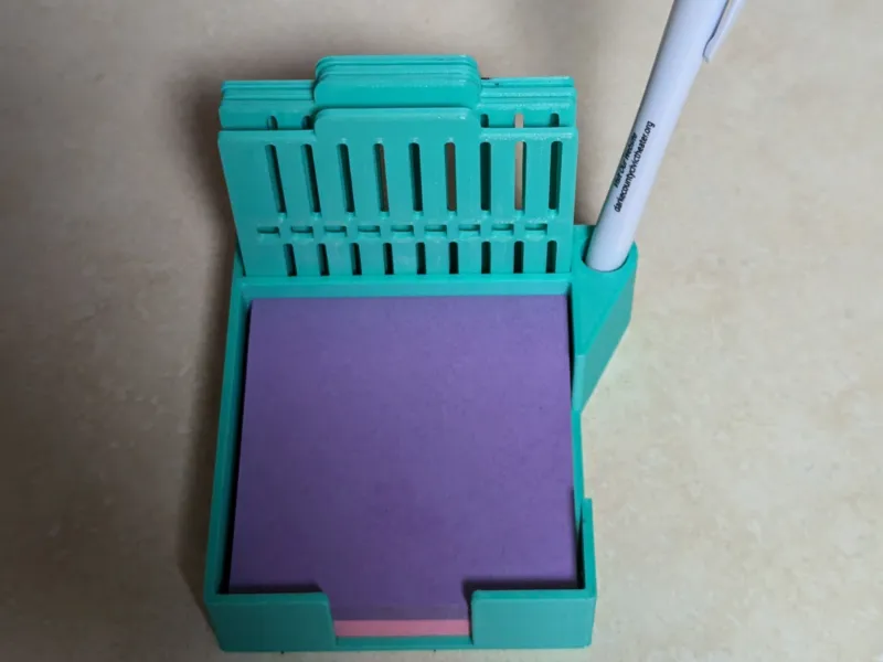 Sticky Note Holder with Stencils