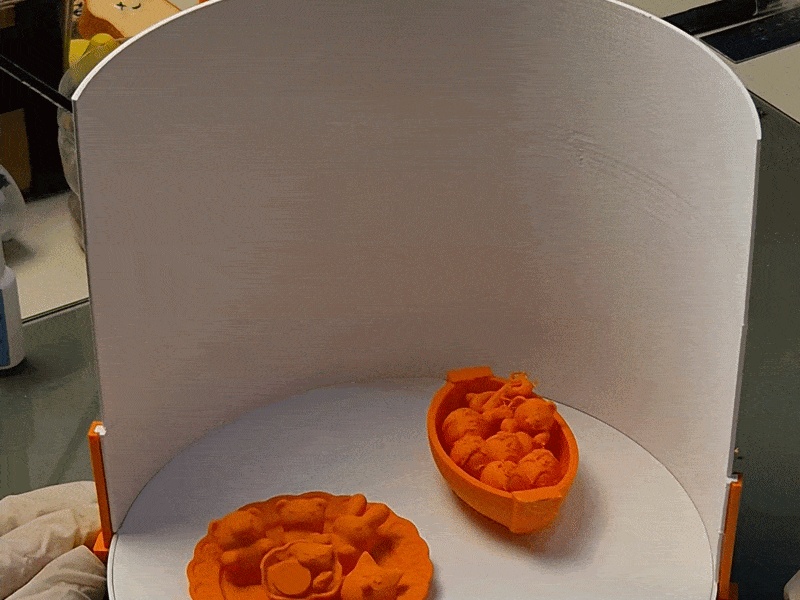 Mechanische Pull-to-Spin-Fotobox