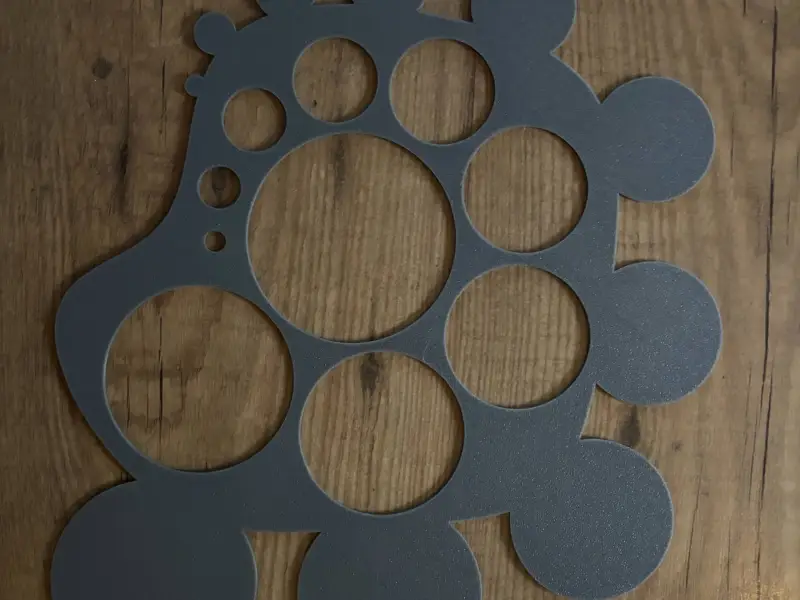 Circle Stencil Adjust to your liking and print.