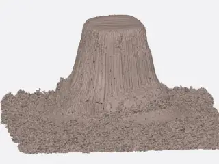 Devil's Tower in Wyoming - (seen in Close Encounters movie)
