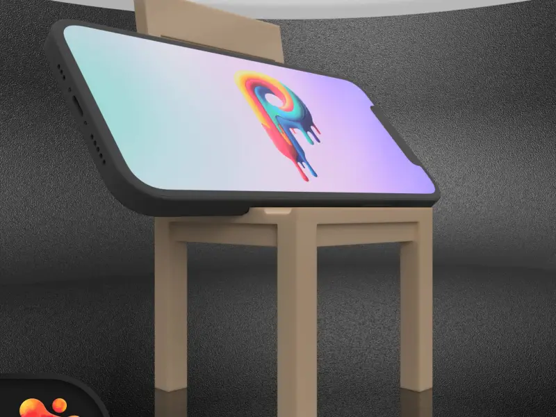 Polymeria'dan Sandalye Telefon Tutucu