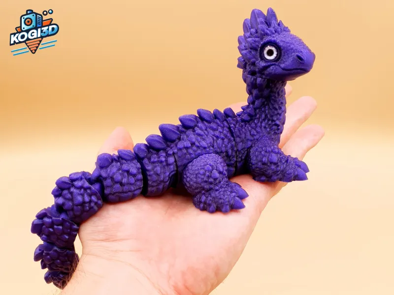 Articulated Purple fantasy Dragon