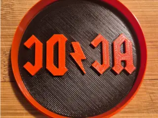 ACDC Logo Round Cookie Cutter & Embosser