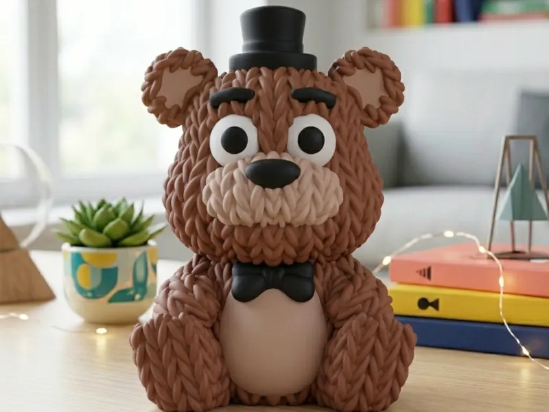 Baby Freddy - fnaf - Knitted - Crochet