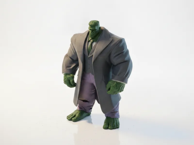 Dapper Hulk Figurine Marvel 3D Printable