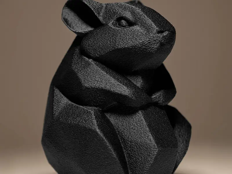 Geometric Hamster Figurine