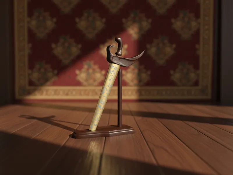 Javanese Keris Luk 13 - Cultural Heritage Display