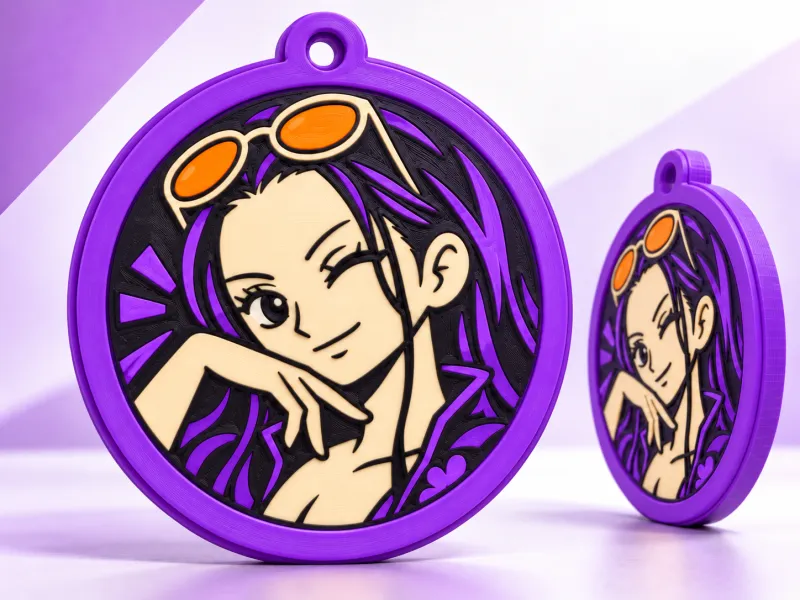 Nico Robin 💜 | Anime Keychain – Straw Hat Collection