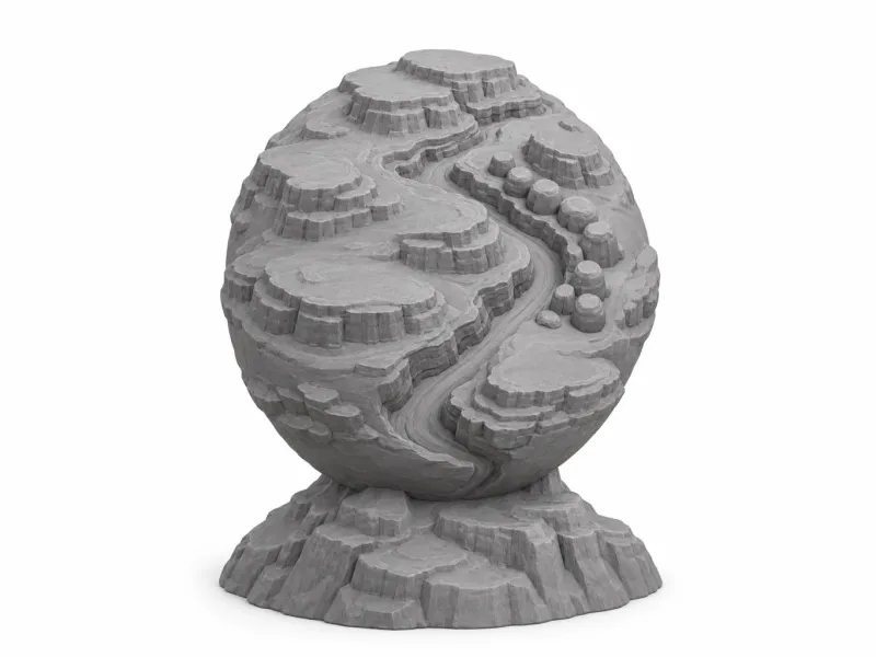 砂漠の峡谷惑星