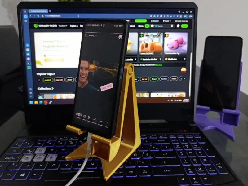 support de téléphone articulé avec amplificateur de son