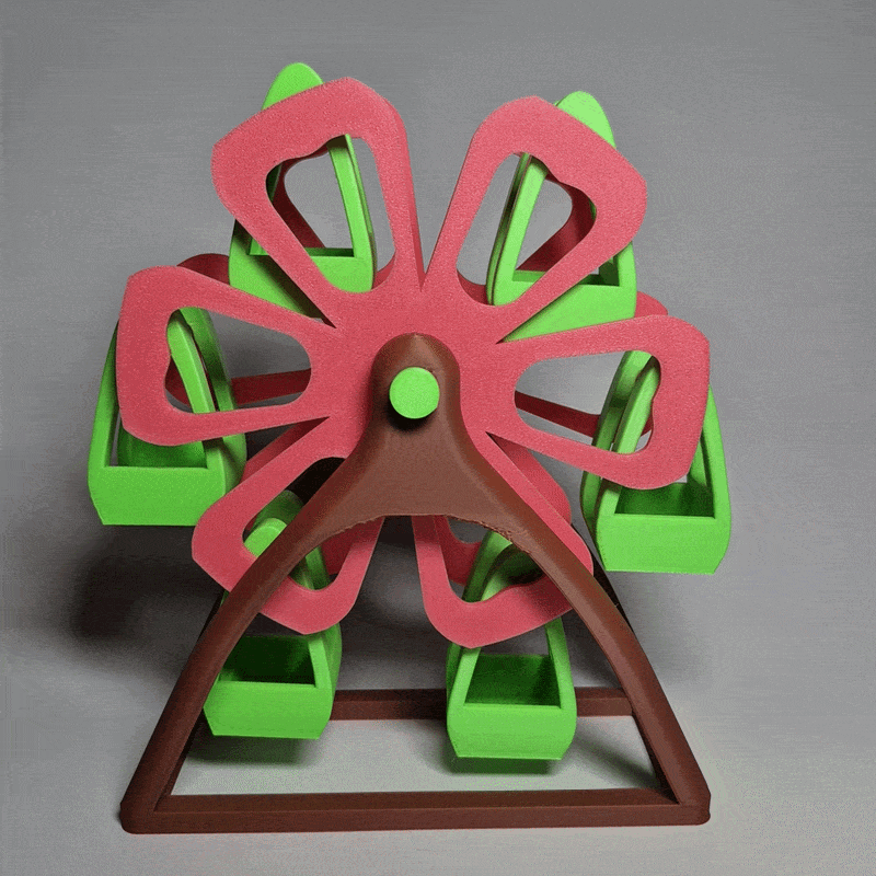 3D Printer Files | 3MF File | Flower Ferris Wheel
