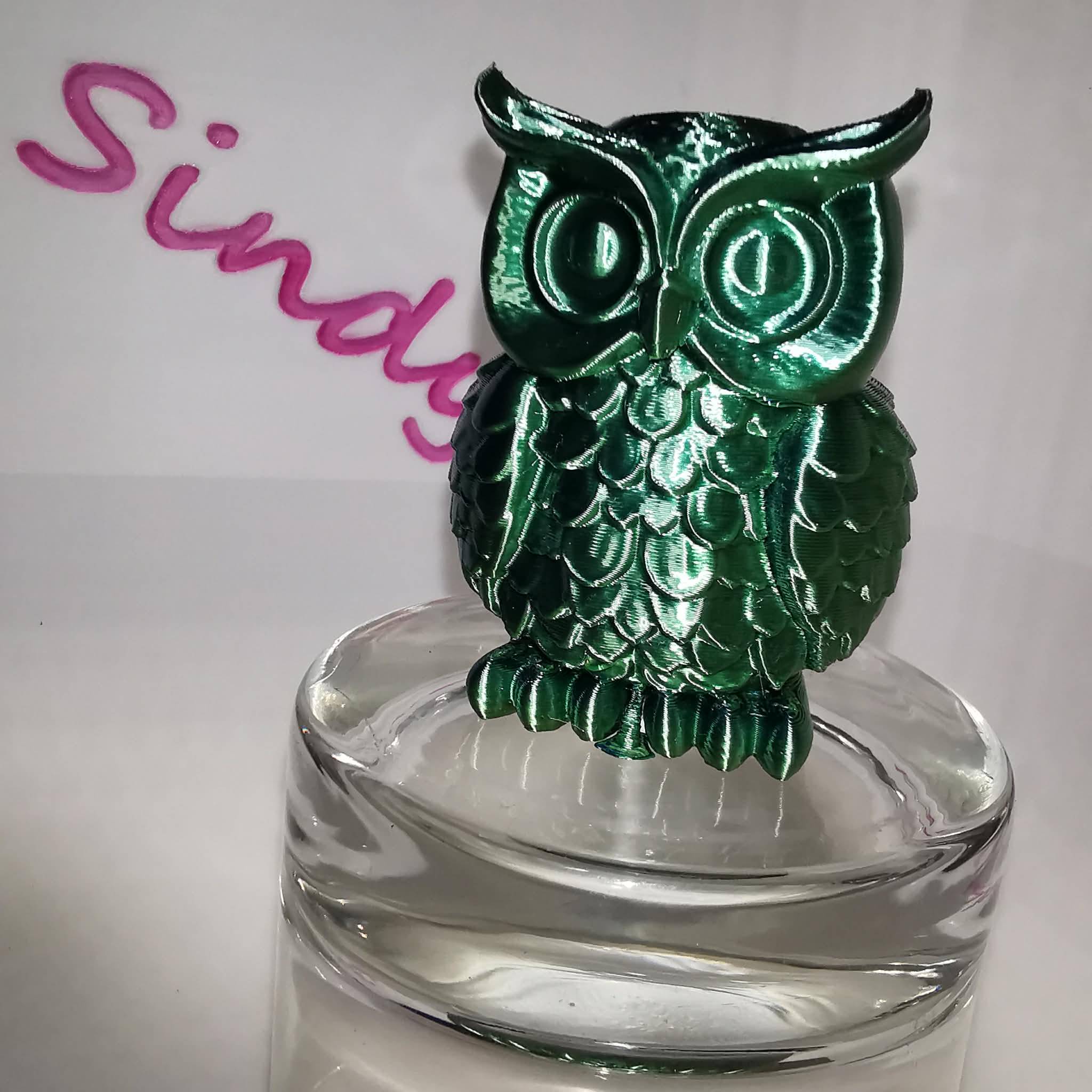 Owl Figurine - Miniatures - PLA - 3D printed product - фото 3