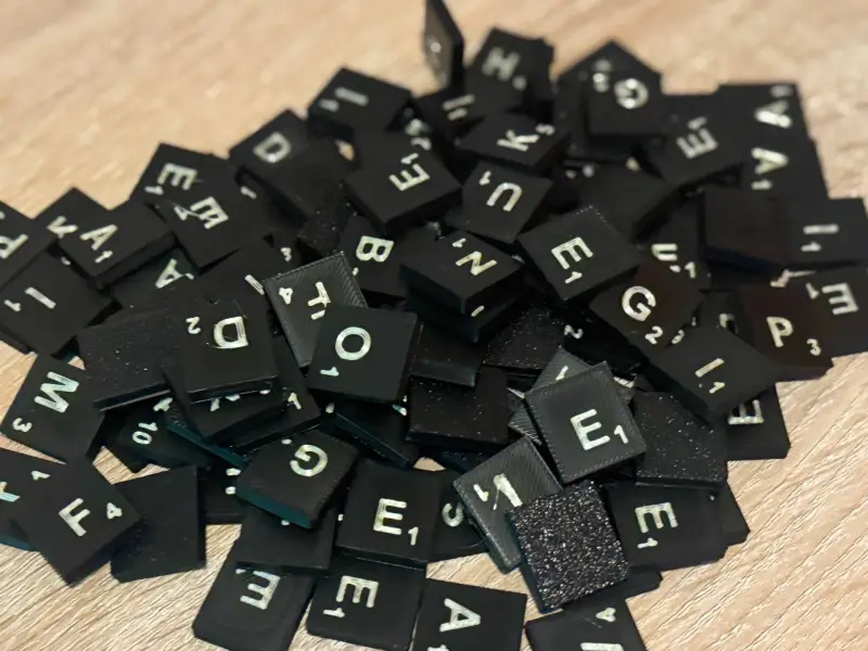 Complete Scrabble Tile Set