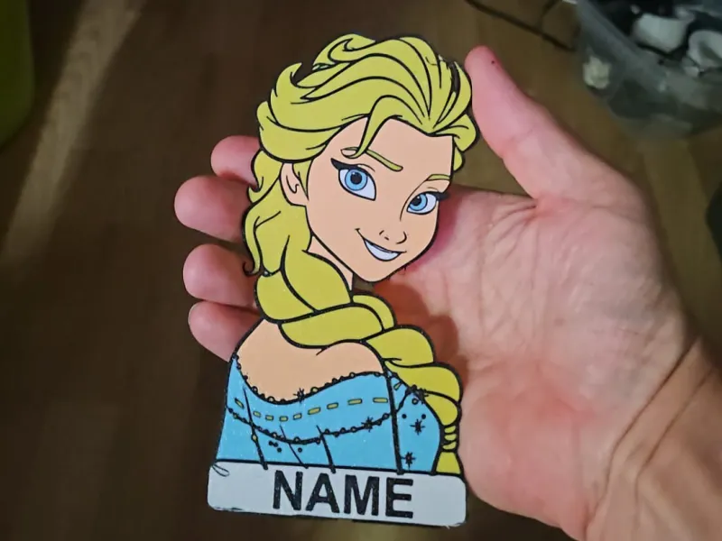 elsa Frozen - tu nombre