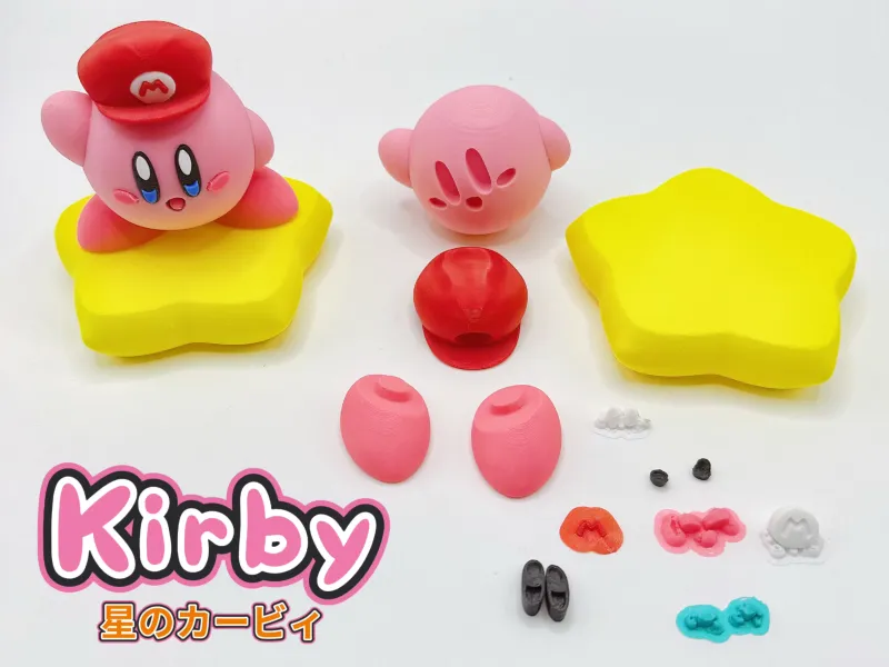 カービィ原型ボディ 一体型+マリオ帽子