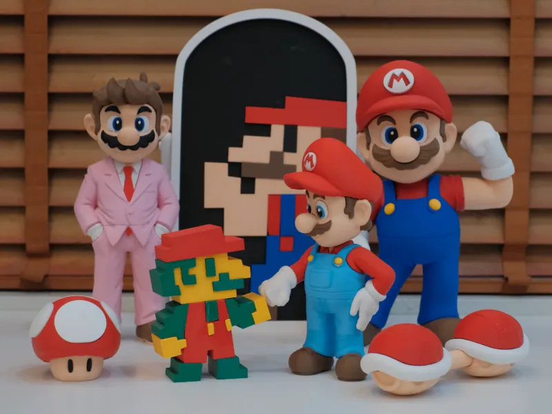 Mario The First Fist Bump (Multi parts / No AMS / 3MF)